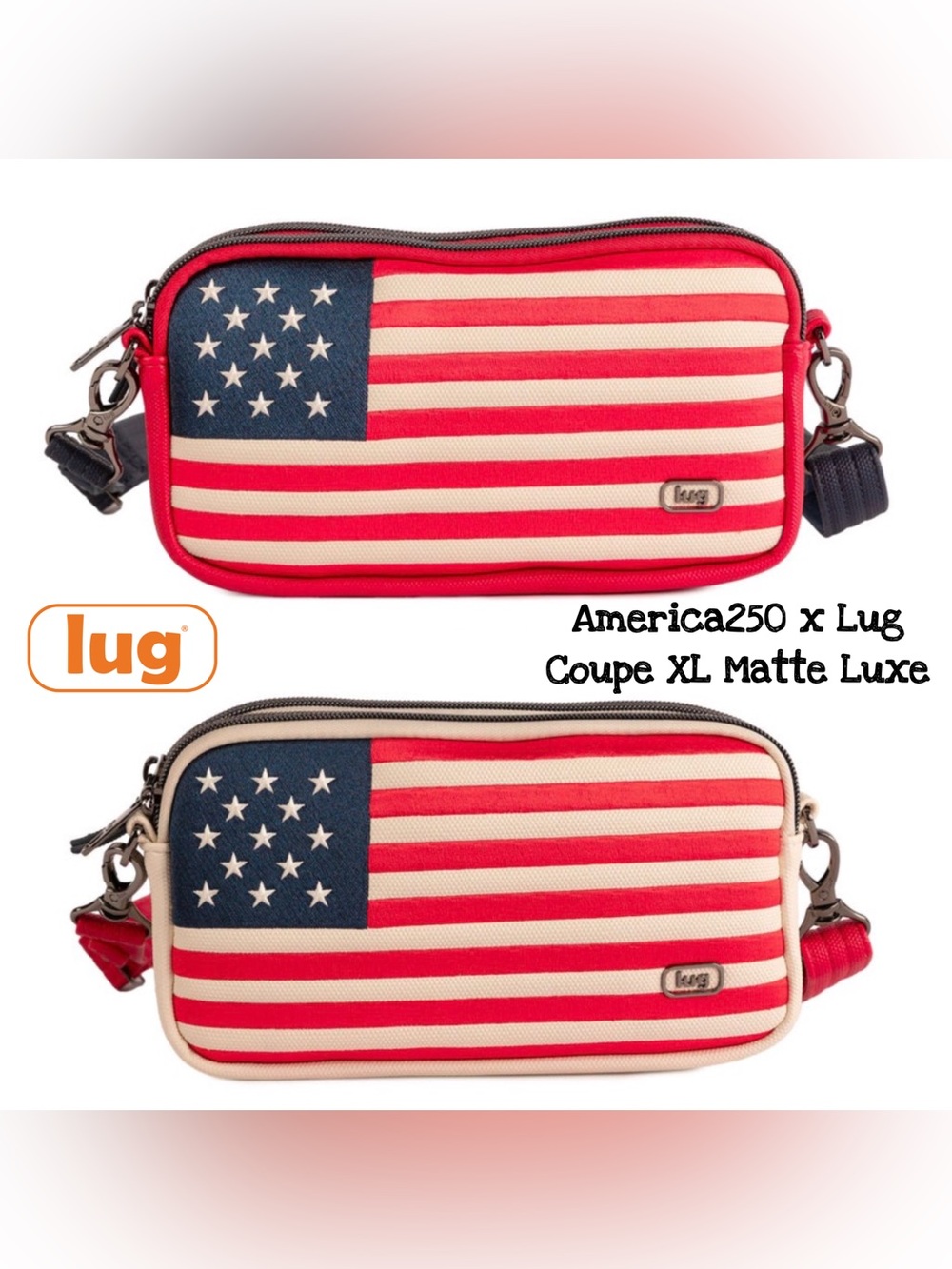 America250 x Lug Coupe XL Matte Luxe VL Convertible Crossbody Bag NWT